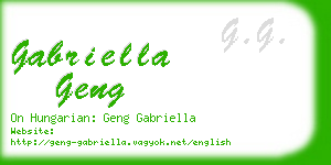 gabriella geng business card